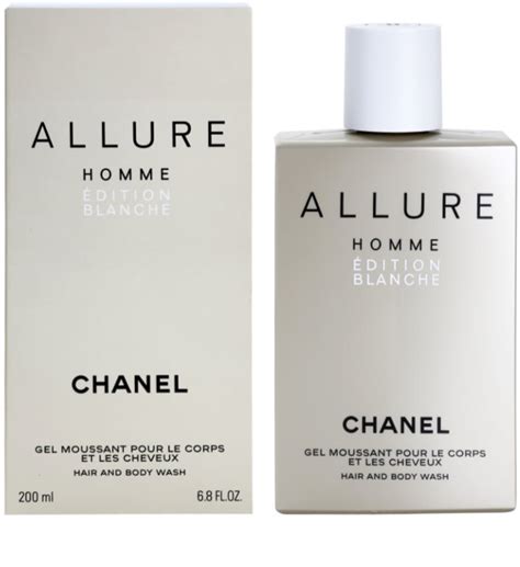 gel douche et shampoing allure edition blanche chanel|chanel allure homme edition blanche.